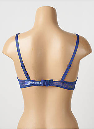 Sutien efect material satinat top sutien push-up albastru PASSIONATA femeie