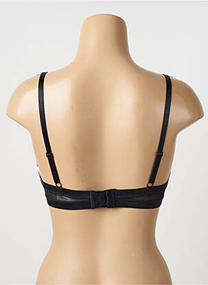 Sutien efect material satinat top sutien push-up negru PASSIONATA femeie