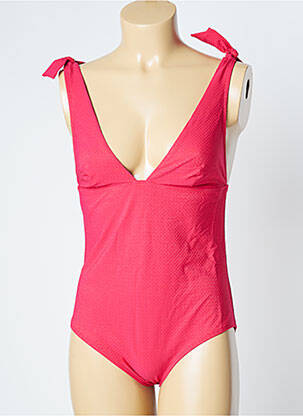 Costum de baie dintr-o singură piesă elasticitate top triunghiuri roz SIMONE PERELE femeie