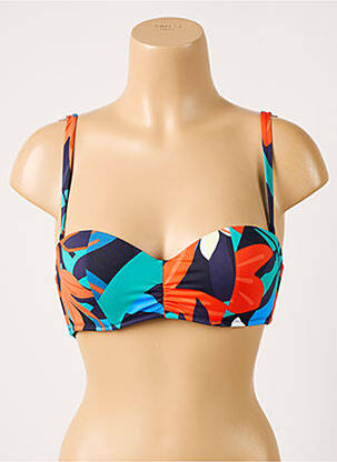 Sutien de costum de baie bretele elastice detașabile top sutien push-up portocalie SIMONE PERELE femeie