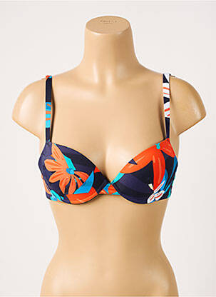 Sutien de costum de baie elasticitate top sutien modelat albastru SIMONE PERELE femeie