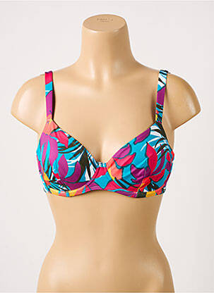 Sutien de costum de baie elasticitate sutien cupe întregi cu decolteu înalt violet SIMONE PERELE femeie