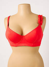 Sutien de costum de baie elasticitate sutien cupe întregi cu decolteu înalt portocaliu SIMONE PERELE femme