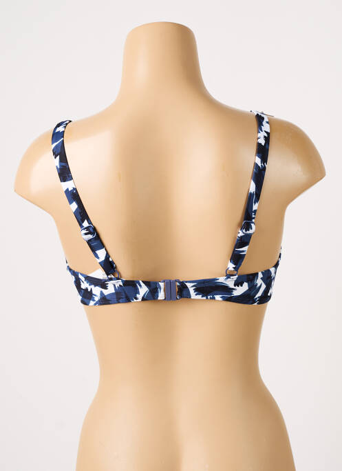 Sutien de costum de baie elasticitate sutien cupe întregi cu decolteu înalt albastru SIMONE PERELE femme