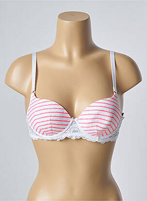 Sutien efect material satinat top sutien modelat alb PASSIONATA femeie