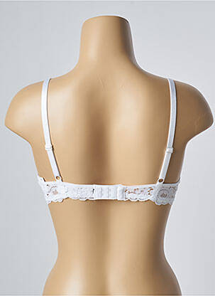 Sutien efect material satinat top sutien modelat alb PASSIONATA femeie