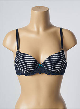 Sutien efect material satinat top sutien modelat albastru PASSIONATA femeie
