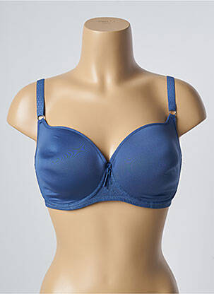 Sutien efect material satinat top sutien modelat albastru PASSIONATA femeie