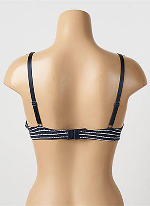 Sutien broderie top triunghiuri albastru PASSIONATA femeie