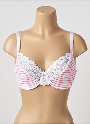 Sutien broderie top triunghiuri alb PASSIONATA femeie