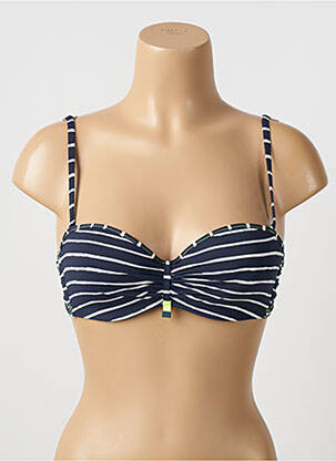 Sutien de costum de baie elasticitate top bentiță albastru CHERRY BEACH femeie