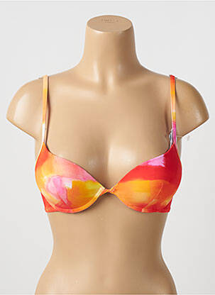 Sutien de costum de baie elasticitate top sutien push-up portocalie CHERRY BEACH femeie