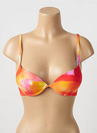Sutien de costum de baie elasticitate top sutien push-up portocaliu CHERRY BEACH femeie