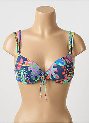 Sutien de costum de baie elasticitate top sutien modelat albastru CHERRY BEACH femeie