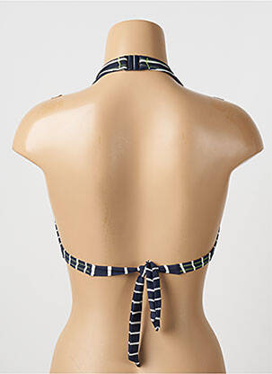Sutien de costum de baie elasticitate top triunghiuri albastru CHERRY BEACH femeie