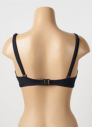 Sutien de costum de baie elasticitate sutien cupe întregi cu decolteu înalt negru CHERRY BEACH femeie