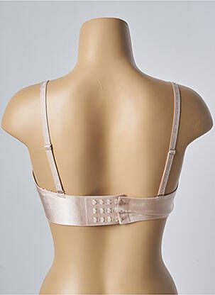 Sutien efect material satinat sutien balconet cu decolteu înalt bej PASSIONATA femeie