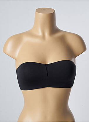 Sutien efect material satinat top bentiță negru PASSIONATA femeie