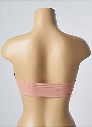 Sutien efect material satinat top bentiță roz PASSIONATA femeie
