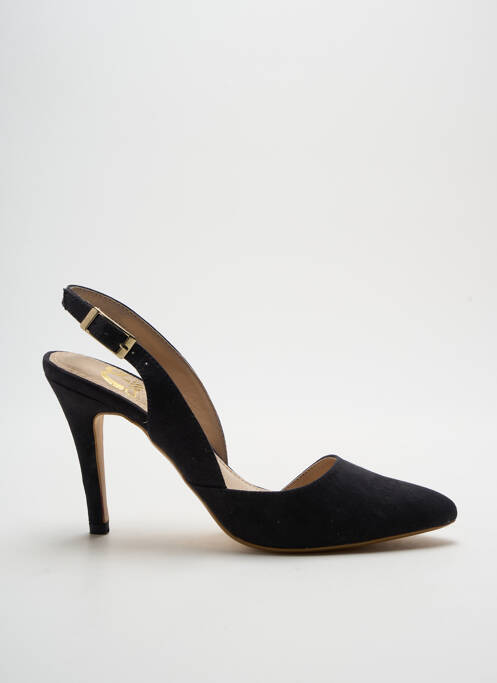 Pantofi cu toc negru CASSIS COTE D'AZUR femeie