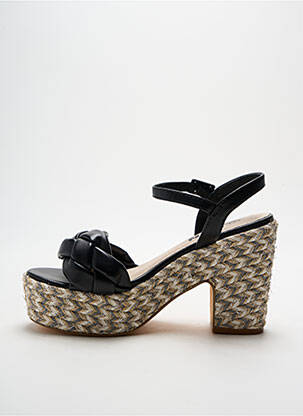 Espadrile închidere cu buclă(e) toc de 7 la 9 cm negru ELUE PAR NOUS femeie