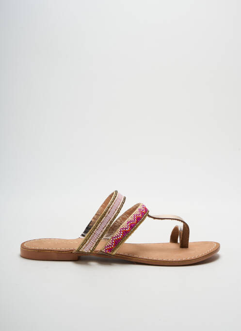 Șlapi bej LOLLIPOPS femeie