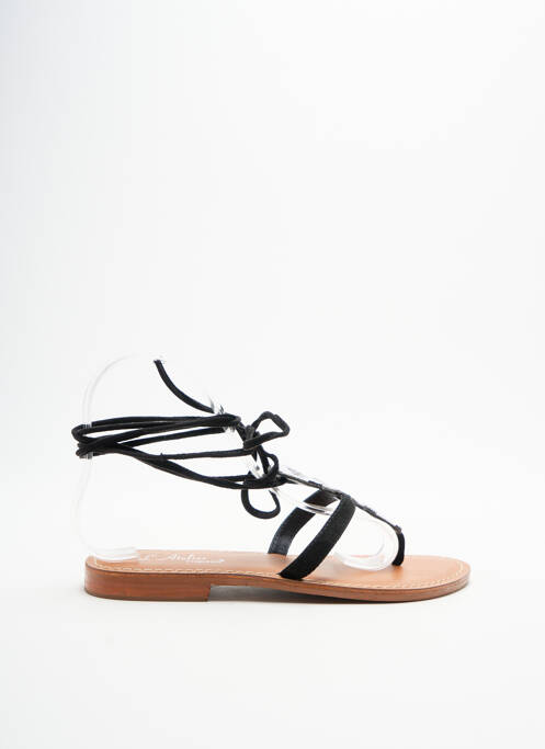 Șlapi negru L'ATELIER TROPÉZIEN femeie