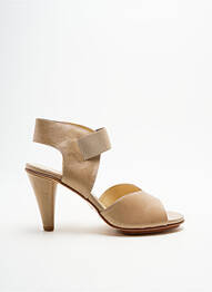 Sandale/pantofi decupați toc cui. toc de 7 la 9 cm bej ELIZABETH STUART femme