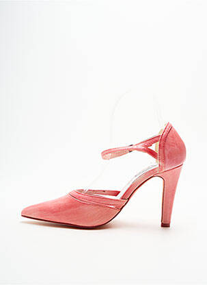 Pantofi cu toc țesătură satinată toc de 7 la 9 cm roz 226 SHOES femeie