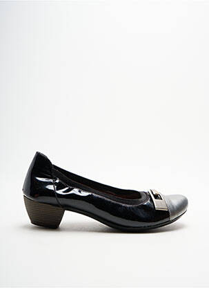 Pantofi cu toc cubanez toc de 4 la 6 cm negru HIRICA femeie