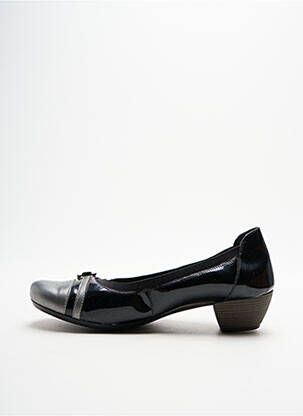 Pantofi cu toc cubanez toc de 4 la 6 cm negru HIRICA femeie