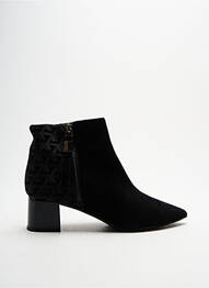 Botine/ghete vârf ascuțit toc de 4 la 6 cm negru JB MARTIN femeie