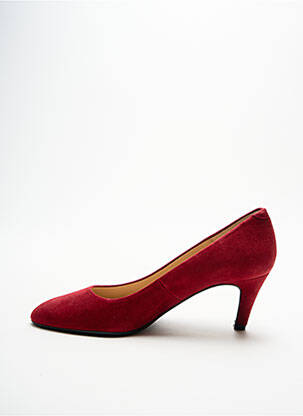 Pantofi cu toc nubuc toc de 4 la 6 cm roșu JB MARTIN femeie