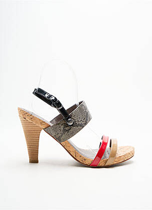 Sandale/Pantofi decupați roșu LES P'TITES BOMBES femeie