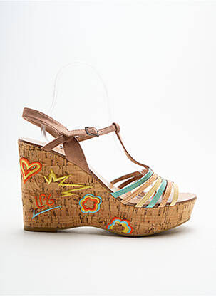 Sandale/Pantofi decupați albastru LES P'TITES BOMBES femeie