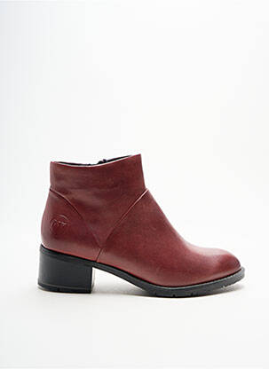 Botine/ghete țesătură satinată toc de 4 la 6 cm violet MARCO TOZZI femeie