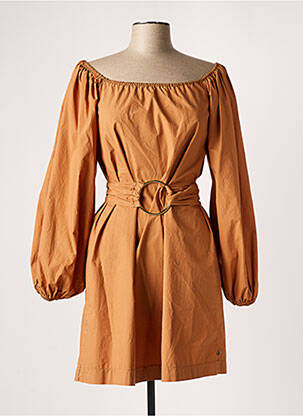 Rochie scurtă maro MÊME ROAD femeie