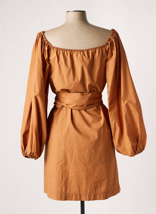 Rochie scurtă maro MÊME ROAD femeie