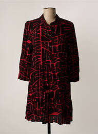 Rochie scurtă mâneci 3/4 mâneci 3/4 negru DESIGUAL femeie