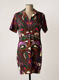 Rochie scurtă mâneci scurte mâneci scurte violet DESIGUAL femme