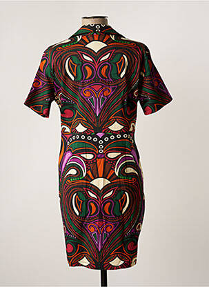 Rochie scurtă mâneci scurte mâneci scurte violet DESIGUAL femeie