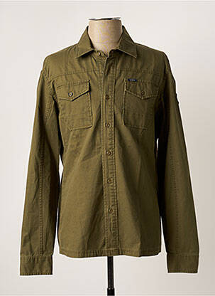 Cămașă cu mâneci lungi verde GARCIA bărbat