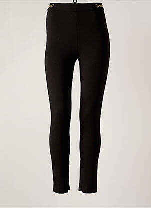Pantalon slim țesătură poplin mărime normală negru GUESS femeie