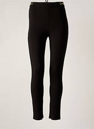 Pantalon slim țesătură poplin mărime normală negru GUESS femeie