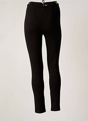 Pantalon slim țesătură poplin mărime normală negru GUESS femeie