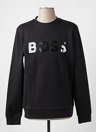 Hanorac serigrafie flockată mâneci lungi negru HUGO BOSS bărbat