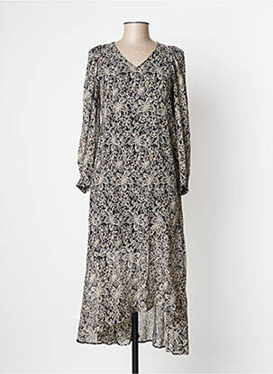 Rochie lungă mâneci lungi mâneci lungi negru LE TEMPS DES CERISES femeie