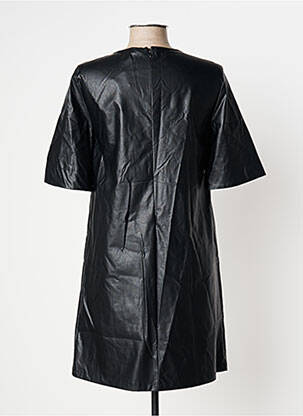 Rochie scurtă închidere cu fermoar la spate mâneci scurte negru IMPERIAL femeie