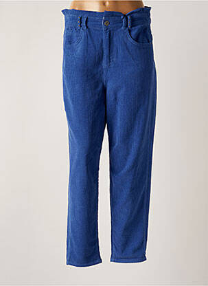 Pantalon drept elasticitate talie înaltă albastru FREEMAN T.PORTER femeie