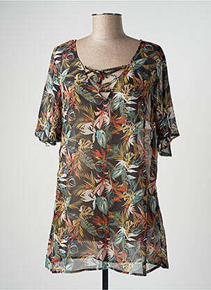 Tunică mâneci scurte negru BLANCHEPORTE femeie